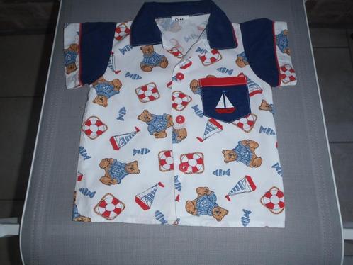 Shirt + korte broek set maat 80, Kinderen en Baby's, Babykleding | Maat 80, Zo goed als nieuw, Jongetje, Setje, Ophalen of Verzenden
