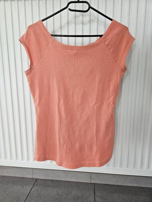 oranje/roze topje/T-shirt, Kleding | Dames, Topjes, Zo goed als nieuw, Maat 36 (S), Oranje, Korte mouw, Ophalen