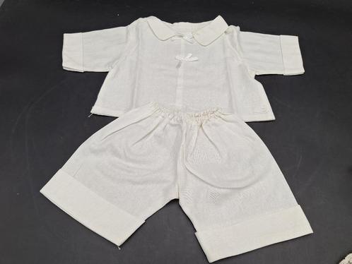 oud wit hemdje met witte broek, jaren 50, Verzamelen, Poppen, Nieuw, Kleertjes, Ophalen of Verzenden