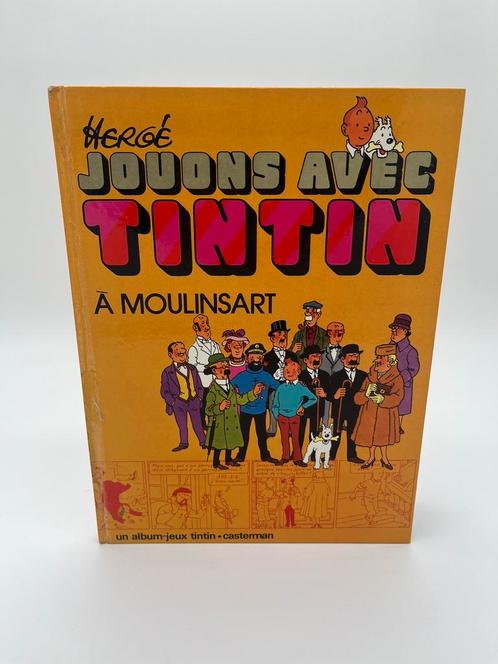 Jouons Avec Tintin A Moulinsart - BD Interactive jeux 1991, Boeken, Stripverhalen, Gelezen, Eén stripboek, Ophalen of Verzenden
