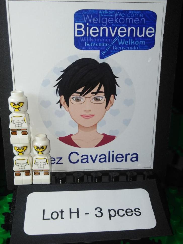 Lot H: 3 microfiguren van Lego Games Mino White Gladiators, Kinderen en Baby's, Speelgoed | Duplo en Lego, Zo goed als nieuw, Lego