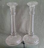 Glazen kandelaars, Antiek en Kunst, Antiek | Kandelaars, Ophalen, Glas