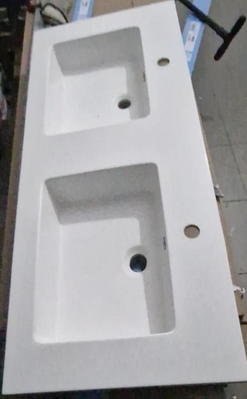 Te Koop: Prachtige Dubbele Composiet Wastafel, Doe-het-zelf en Bouw, Sanitair, Zo goed als nieuw, Wastafel, Ophalen of Verzenden