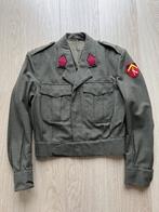 véritable veste militaire vintage de l'armée Belge 1967, Enlèvement ou Envoi, Armée de terre, Vêtements ou Chaussures