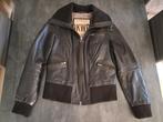 Vintage jack van echt buffelleer - maat S, Kleding | Dames, Ophalen, Zwart, Oakwood, Maat 36 (S)
