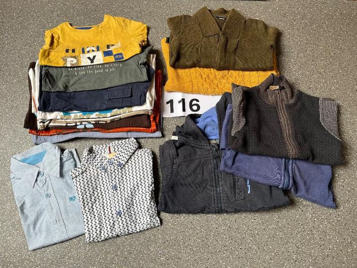 Pakket jongenskleren maat 116 (28 stuks), Kinderen en Baby's, Kinderkleding | Kinder-kledingpakketten, Maat 116, Ophalen
