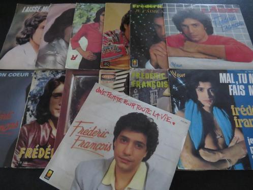 LOT 13 x FREDERIC FRANCOIS / SINGLE 45 TOURS 7", CD & DVD, Vinyles | Pop, Utilisé, 1980 à 2000, Autres formats, Enlèvement ou Envoi