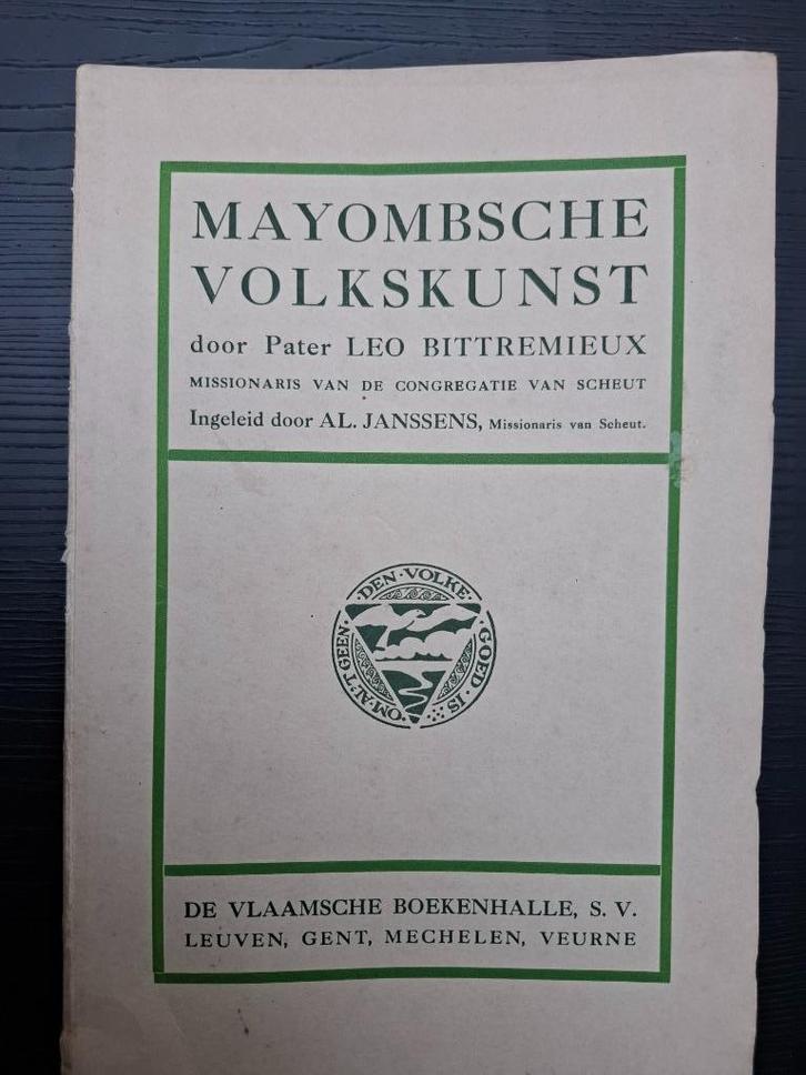 1924 - Kongo Congo - Bittremieux - Mayombsche volkskunst, Antiek en Kunst, Antiek | Boeken en Manuscripten, Ophalen of Verzenden