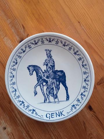 Antieke Delfts blauw Decoratieve Wandbord   beschikbaar voor biedingen