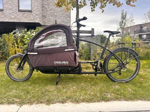 Douze bakfiets, Fietsen en Brommers, Fietsen | Bakfietsen, Gebruikt, Overige merken, 1 kind, Elektrisch, Huif, Opvouwbaar, Ophalen