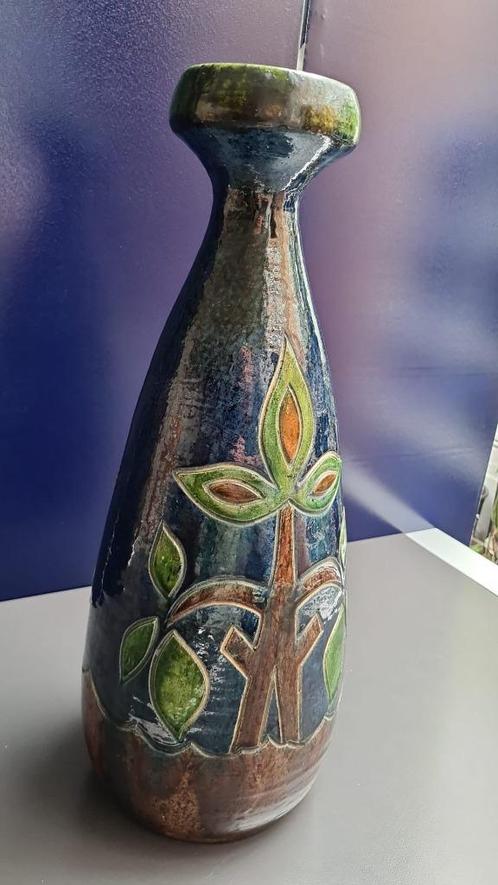 Vaas, Vlaams aardewerk, h. 49 cm, Antiek en Kunst, Antiek | Keramiek en Aardewerk, Ophalen of Verzenden