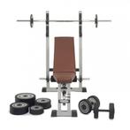TechnoGym Pratica Halterbank, Sport en Fitness, Fitnessmaterialen, Ophalen, Zo goed als nieuw