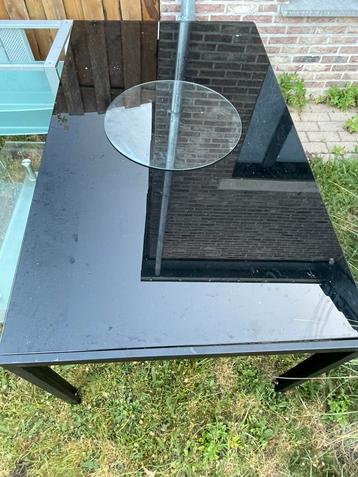 Table basse en verre noir, Maison & Meubles, Tables | Tables de salon, Enlèvement, Verre