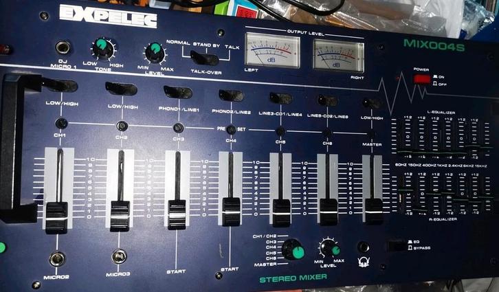 Mixeur Expelec mix004s, Musique & Instruments, Tables de mixage, Utilisé, 5 à 10 canaux, Entrée micro, Enlèvement ou Envoi