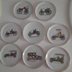 VINTAGE BAVARIA PORSELEIN: 8 GLASONDERZETTERS OLD TIMERS*TOP, Verzamelen, Porselein, Kristal en Bestek, Ophalen, Zo goed als nieuw