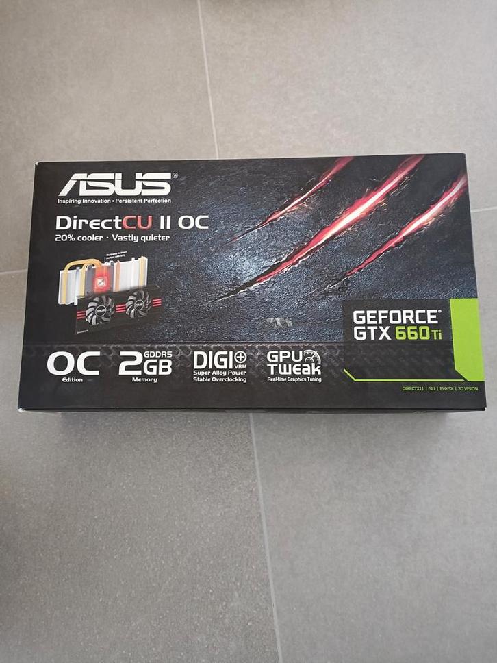 ASUS GTX660 TI-DC2O-2GD5, Informatique & Logiciels, Cartes vidéo, Utilisé, Nvidia, PCI, GDDR5, DVI, Enlèvement