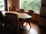 Grote krasbestendige ovale tafel, Huis en Inrichting, Tafels | Eettafels, Ophalen, Gebruikt, 150 tot 200 cm, Vijf personen of meer