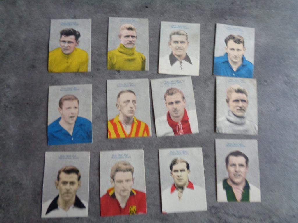 Voetbal MAPLE LEAF BALLON GUM serie anno 1952 !! 12x, Hobby en Vrije tijd, Stickers en Plaatjes, Zo goed als nieuw, Verzenden