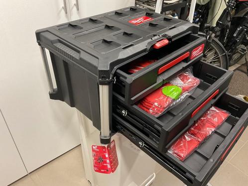 Milwaukee Packout toolbox 3 laden,NIEUW !!, Doe-het-zelf en Bouw, Gereedschapskisten, Nieuw, Ophalen