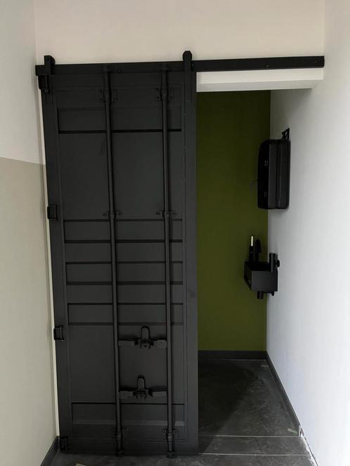 Container deur, Doe-het-zelf en Bouw, Deuren en Vliegenramen, Nieuw, Binnendeur, 200 tot 215 cm, 80 tot 100 cm, Metaal, Schuifdeur