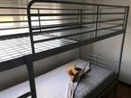 Metalen stapelbed met 2 matrassen (was voor kleinkinderen), Ophalen, 90 cm, Eenpersoons, 160 tot 180 cm