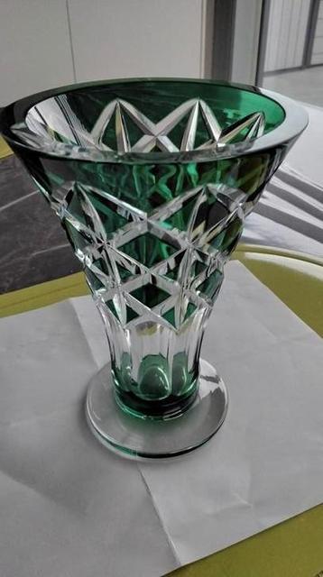 vase en cristal Val Saint Lambert, Enlèvement ou Envoi