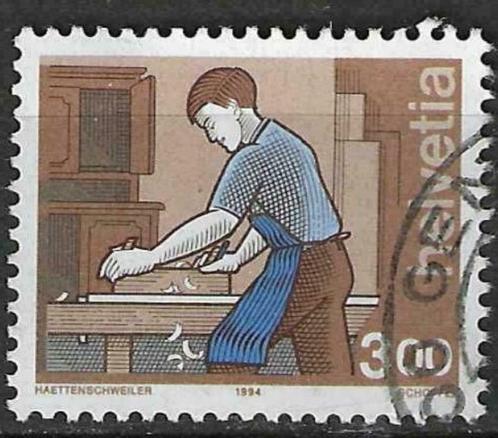 Zwitserland 1994 - Yvert 1461 - De Schrijnwerker (ST), Postzegels en Munten, Postzegels | Europa | Zwitserland, Gestempeld, Verzenden