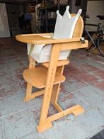 houten meegroeistoel, Kinderen en Baby's, Kinderstoelen, Ophalen, Gebruikt, Meegroeistoel, Gordel(s)