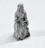 Victoriaanse dame vrouw figuur van Tin - 6cm vintage antiek, Ophalen of Verzenden