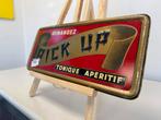 Pick Up Aperitif oud reclamebord, Verzamelen, Ophalen of Verzenden, Gebruikt, Reclamebord