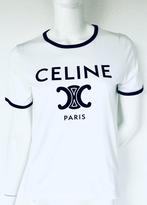 T-SHIRT CELINE TRIOMPHE TAILLE M, BLANC, ORIGINAL ️️ ! ️, Vêtements | Femmes, T-shirts, Manches courtes, Taille 38/40 (M), Enlèvement ou Envoi