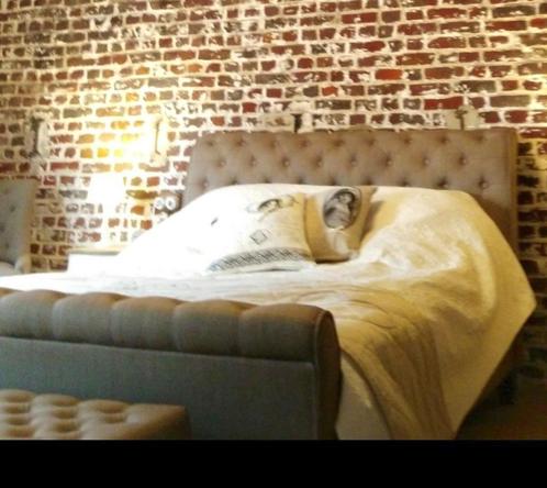 Mooi bed en koffer, Huis en Inrichting, Slaapkamer | Bedden, Zo goed als nieuw, Tweepersoons, 160 cm, 200 cm, Stof, Ophalen