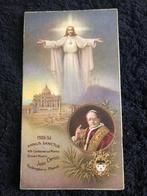 Carte de prière dévotionnelle Pope Pio XI NB 663 5,7x10,5 cm, Collections, Religion, Comme neuf, Carte ou Gravure, Enlèvement ou Envoi