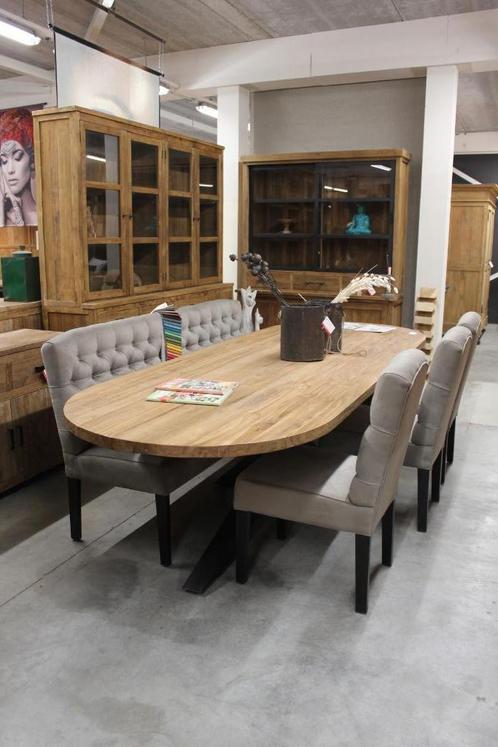 set eettafelbank+3 stoelen, Huis en Inrichting, Stoelen, Nieuw, Vijf, Zes of meer stoelen, Grijs, Ophalen