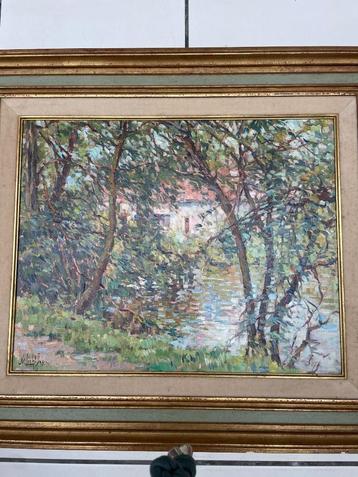 Yvette Lichtfus schilderij Rouge-Cloister Oudergem  beschikbaar voor biedingen