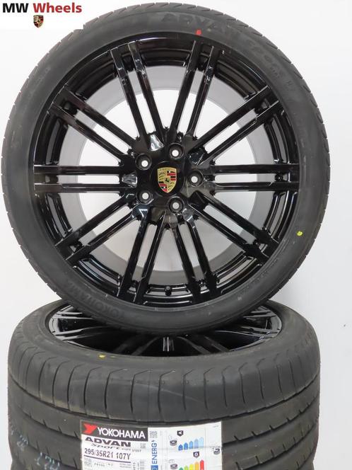 Originele Porsche Cayenne Turbo 21 inch velgen zomerbanden, Auto-onderdelen, Banden en Velgen, Banden en Velgen, Zomerbanden, 21 inch