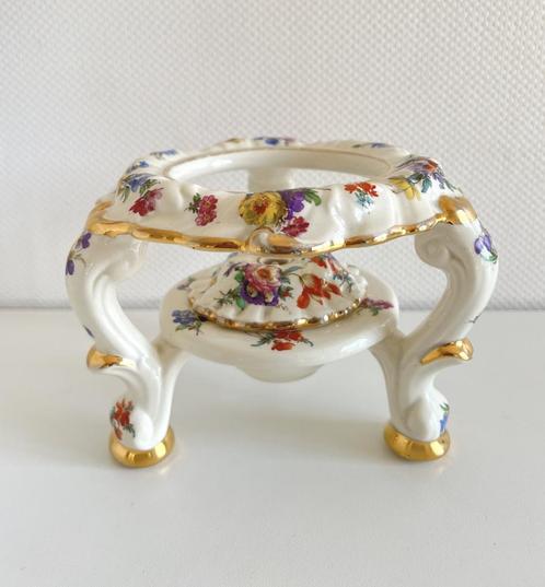 Réchaud Boch Fleurs de Saxe, Antiek en Kunst, Antiek | Keramiek en Aardewerk, Ophalen of Verzenden
