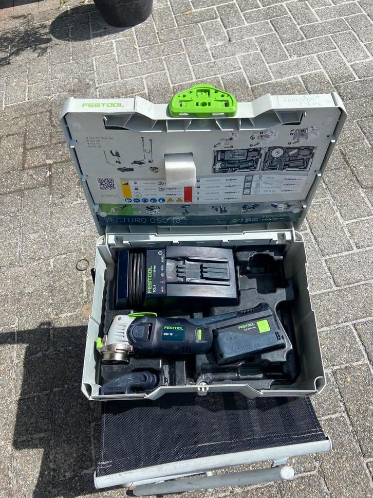 Festool OSC18, Doe-het-zelf en Bouw, Gereedschap | Boormachines, Gebruikt, Overige typen, 600 watt of meer, Variabele snelheid