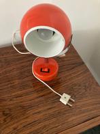 60's oranje eyeball tafellamp, Ophalen of Verzenden, Gebruikt, Metaal