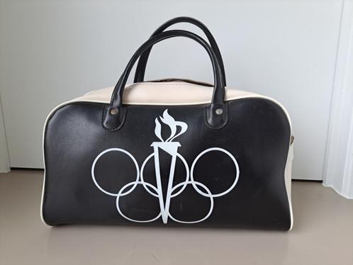 Vintage sporttas / handtas jaren '60-'70, Handtassen en Accessoires, Tassen | Sporttassen, Gebruikt, Ophalen of Verzenden