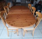 Eetkamer met kasten,  tafel en stoelen, Ophalen, Zo goed als nieuw