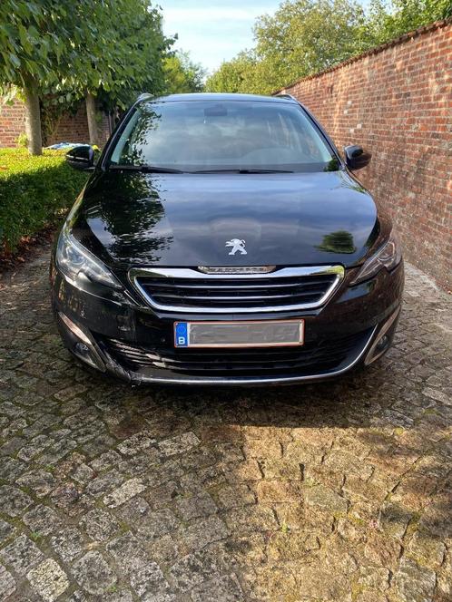 peugeot 308SW, Auto's, Peugeot, Particulier, Trekhaak, Benzine, Euro 6, Break, 5 deurs, Handgeschakeld, Zwart, Zwart, Leder, Ophalen
