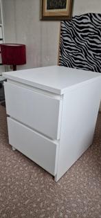 Ikea Malm nachtkastje met 2 laden, Ophalen, Overige materialen, Minder dan 45 cm, Zo goed als nieuw