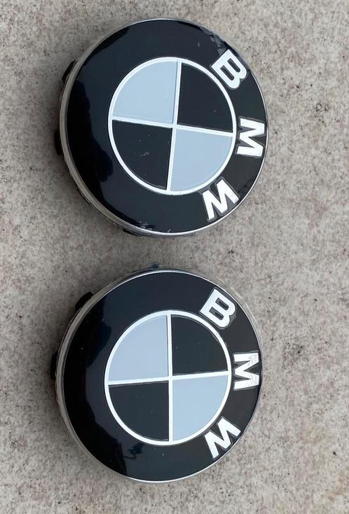 Kit van 2 achterwielnaaflogo's zwart/wit nieuw, Motoren, Onderdelen | BMW