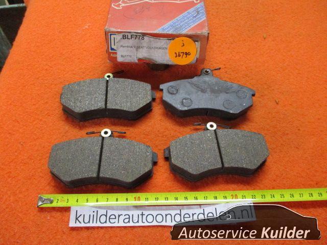 Remblokken voorzijde Audi 80 90 B2 VW Golf II GTI Golf III 3, Auto-onderdelen, Remmen en Aandrijving, Audi, Volkswagen, Nieuw