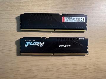 Ddr5 32 gb Kingston fury beast beschikbaar voor biedingen