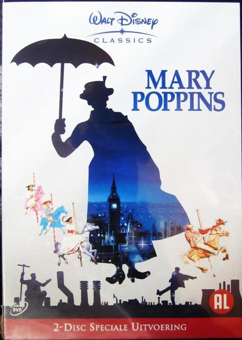 DUBBELE DVD KOMEDIE- WALT DISNEY- MARY POPPINS, Cd's en Dvd's, Dvd's | Kinderen en Jeugd, Zo goed als nieuw, Film, Komedie, Alle leeftijden