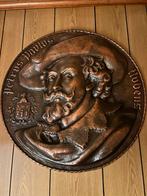 2 stuks koperen wanddecoratie, Ophalen