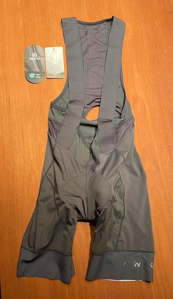 Fietsbroek bibshort maat S donkergrijs, Fietsen en Brommers, Fietsaccessoires | Fietskleding, Nieuw, Heren, Kinderen, S, Ophalen of Verzenden