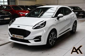 Ford Puma 1.0 EcoBoost ST-Line Automaat - NAVI / PDC / CC, Auto's, Stof, Euro 6, 1404 kg, Wit